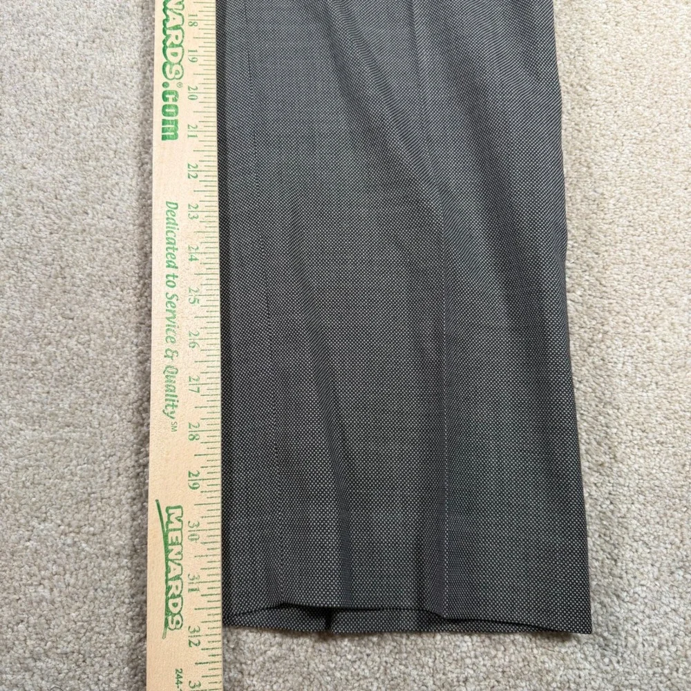 Banana‎ Republic Dress Pants Mens 35x32 Grey Tailored Slim Fit 100% Wool READ